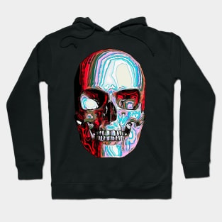 Colorful Skull Blue Red Hoodie